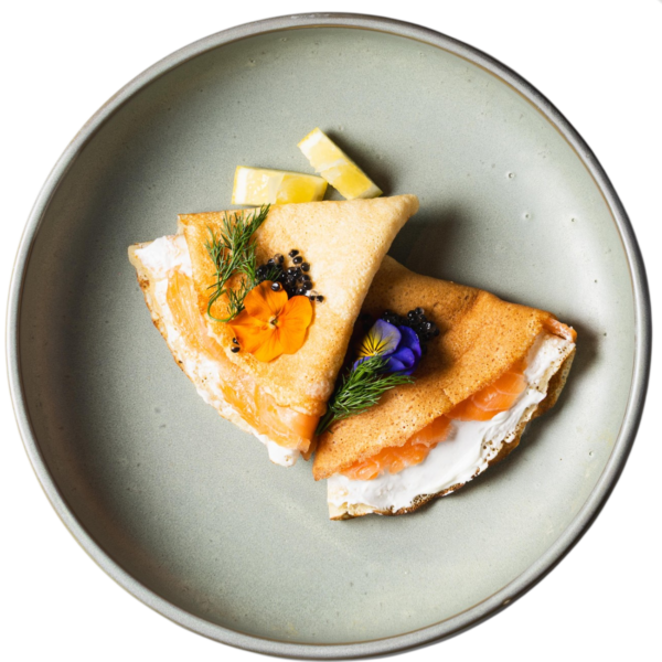 Blinis rusos - rellenos de salmón
