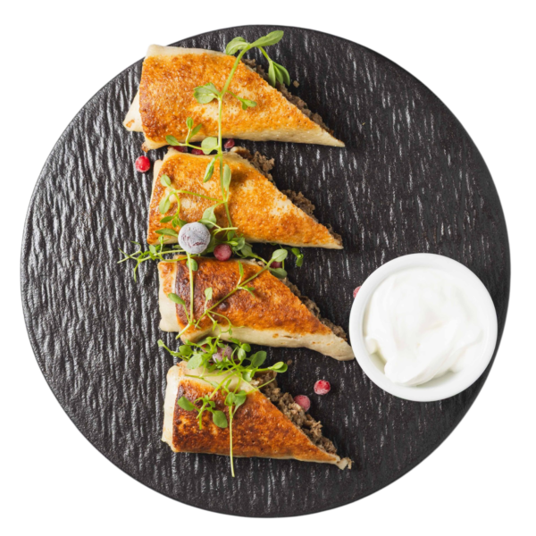 Blinis rusos - rellenos de carne