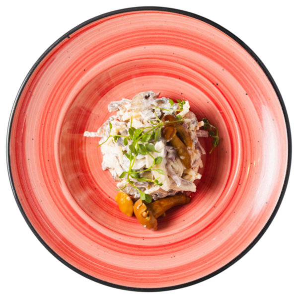 Ensalada de Setas y Jamón Dulce